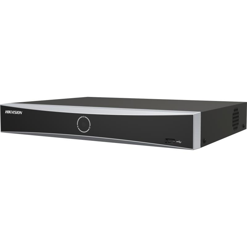 GRABADORA NVR HIKVISION DS-7608NXI-K1(D) 8 CANALES 4K 16TB H.265+ NEGRO