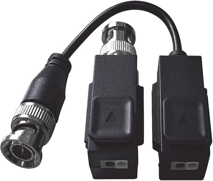 ADAPTADOR VIDEO BALUN TRANSMISOR DE SEÑAL HIKVISION 1/2/3/4/5/8MP HD-TVI/AHD/CVI/CVBS AUDIO OVER COXIALDS-1H18S/E DS-1H18S  NEGRO