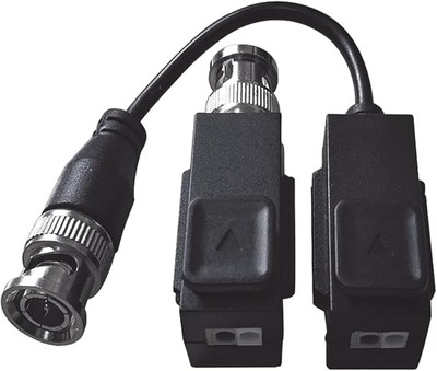 ADAPTADOR VIDEO BALUN TRANSMISOR DE SEÑAL HIKVISION 1/2/3/4/5/8MP HD-TVI/AHD/CVI/CVBS AUDIO OVER COXIALDS-1H18S/E DS-1H18S  NEGRO