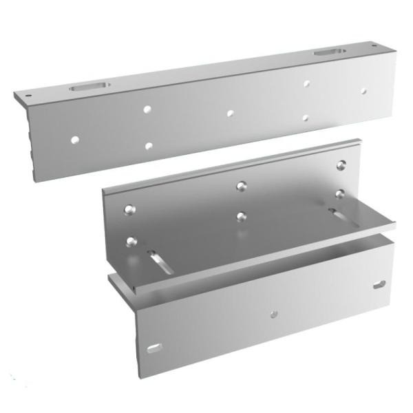 BRACKET PARA CERRADURA MAGNETICA HIKVISION DS-K4H255-LZ COMPATIBLE CON PUERTAS DE VIDRIO MADERA Y METAL