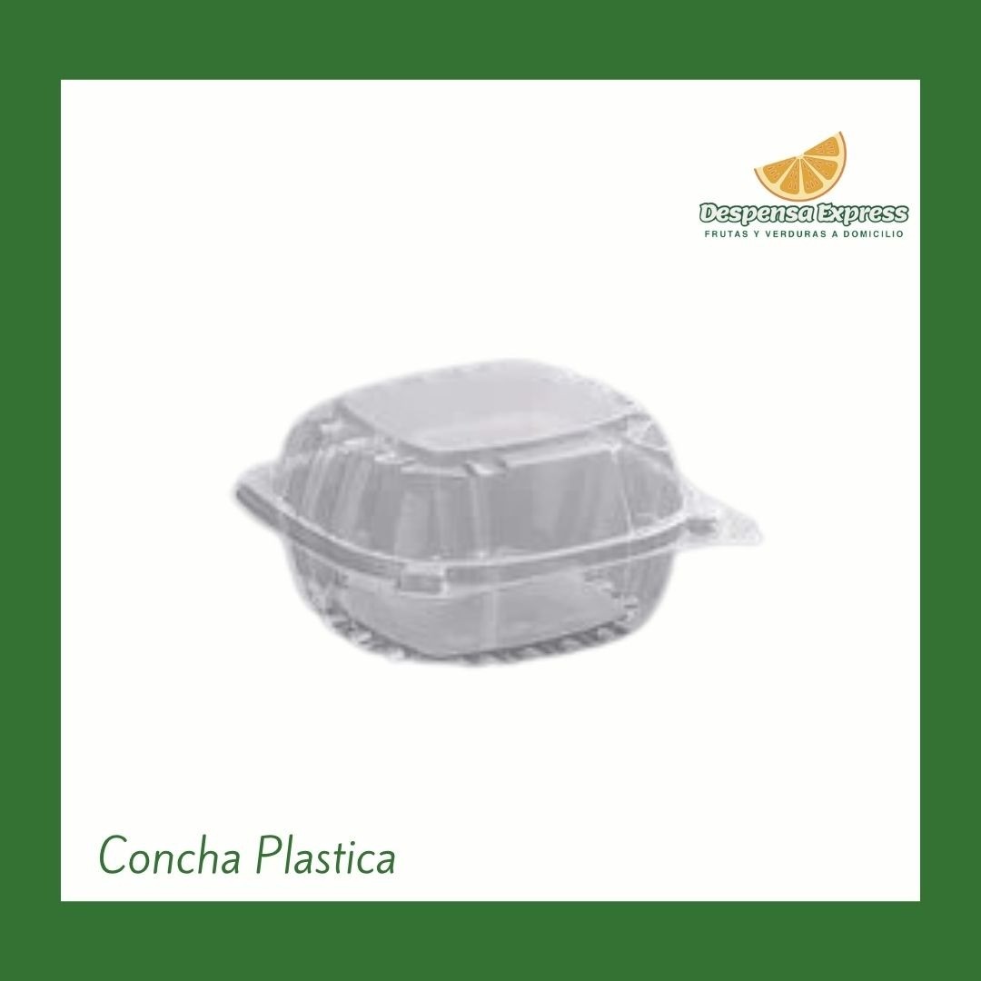 Paquete Conchas Plasticas 5x5 (Media Libra) 80 U.