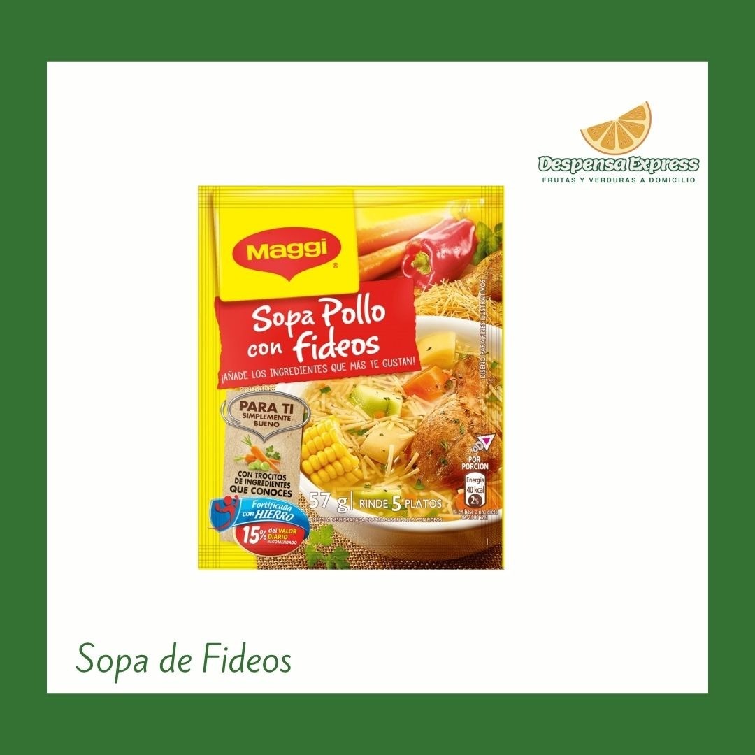 Sopa Maggi de Pollo con Fideos (Sobre 55 gramos)