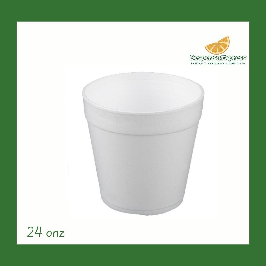 Tasa Sopera Poroplast 24 onz - 25 UND