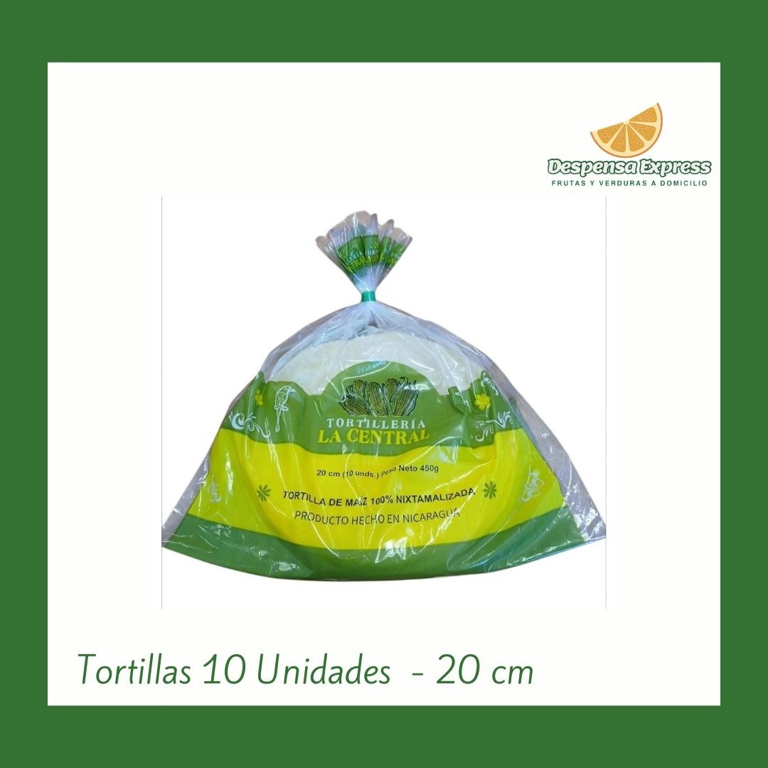 Tortilla de Maiz 20 CM - 10 Unidades