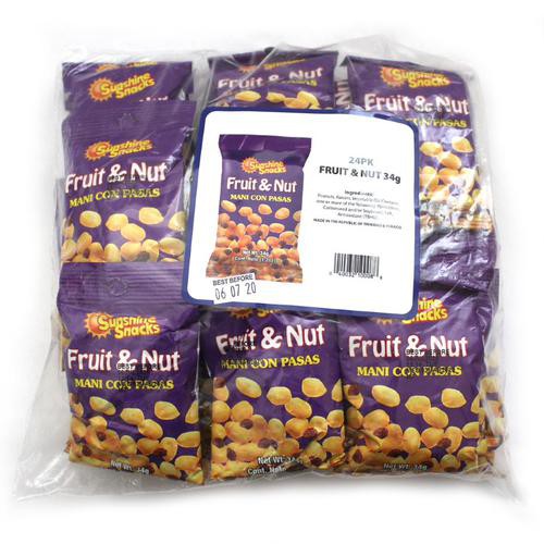 Sunshine Snacks Fruit & Nuts 24 Units/ 34 G