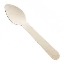 4.25" Wood Spoon - 100pk