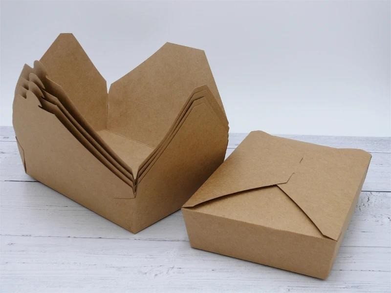 Folding Kraft Lunch Box