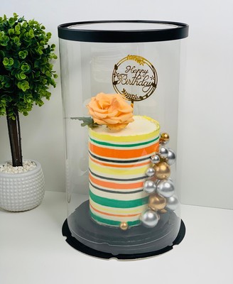 Round Acrylic Cake Box