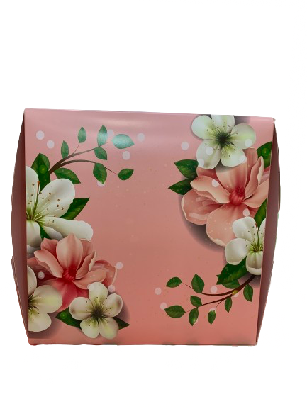 10" Pink Floral Cake Box
