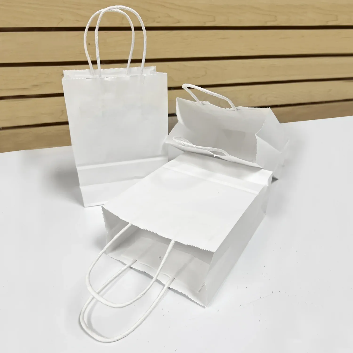 White Kraft Bag - 3pk