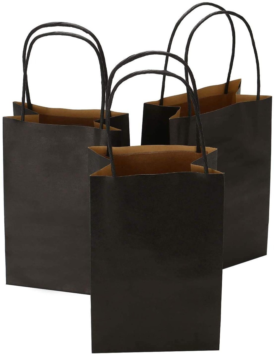 Black Paper Bag w/Black Twist Handle