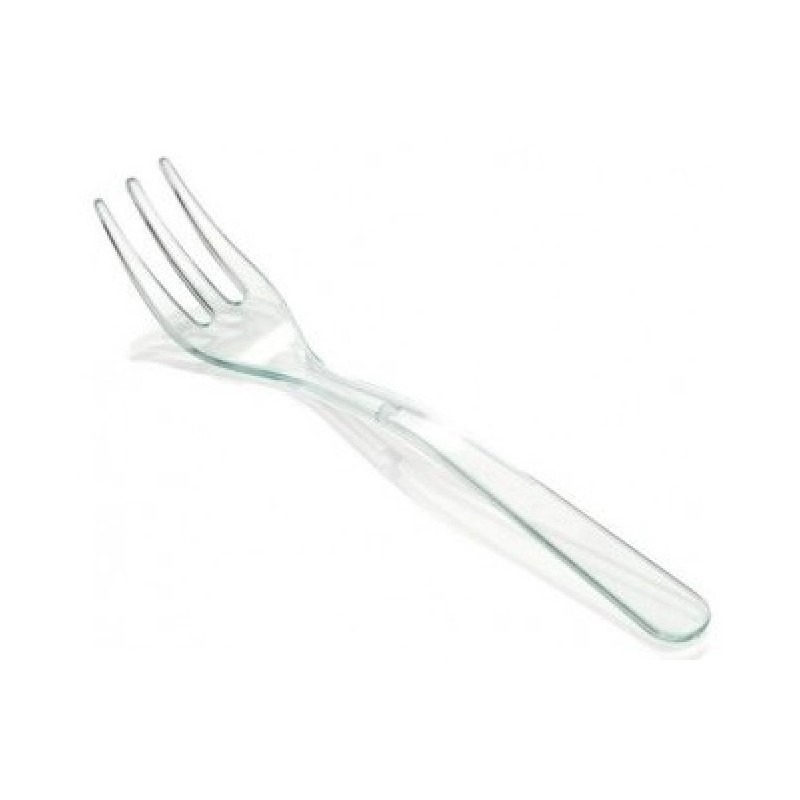 Plastic Clear Mini Forks - 50pk