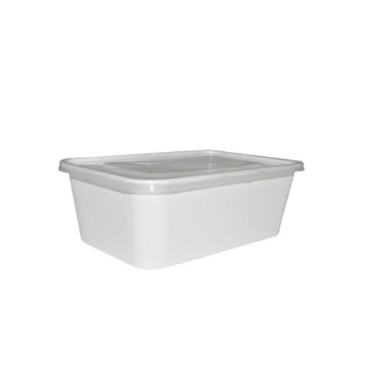 1000ml White Rectangular Base Bowl