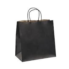 Black Paper Bag w/Twist Handle