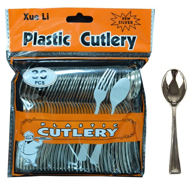 Silver Mini Dessert Spoons-36pcs