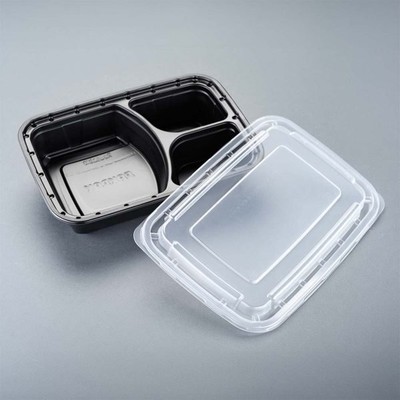 Microwable Black Base Containers-25pc
