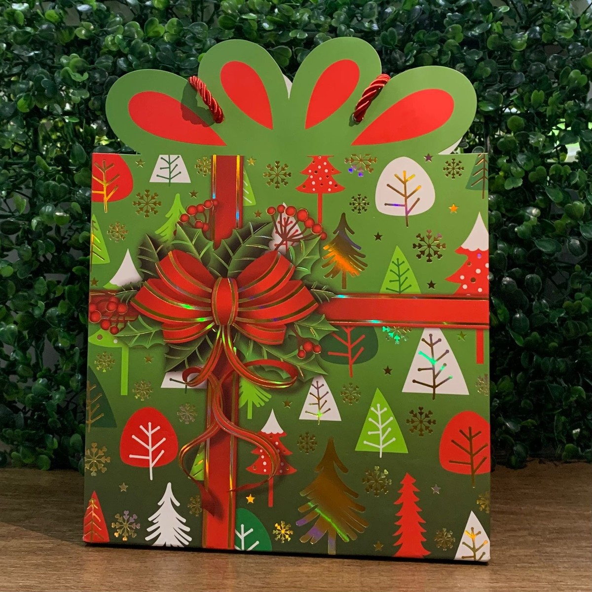 Xmas Box Gift Bag-12pk