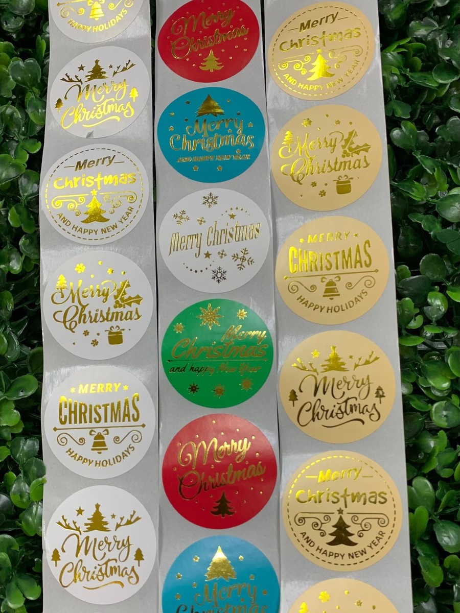 1.5" Xmas Stickers-500pcs