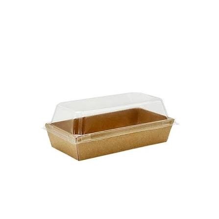 3x6" Kraft Tray w/Lid-8pcs