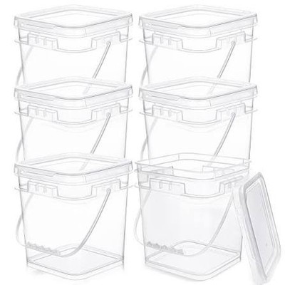 Clear Plastic Bucket With Handle