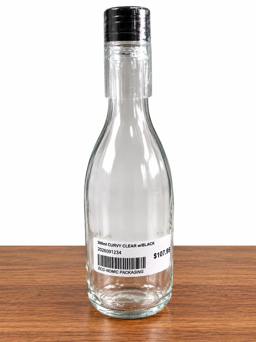 350ml Curvy Wine Bottle case (12)