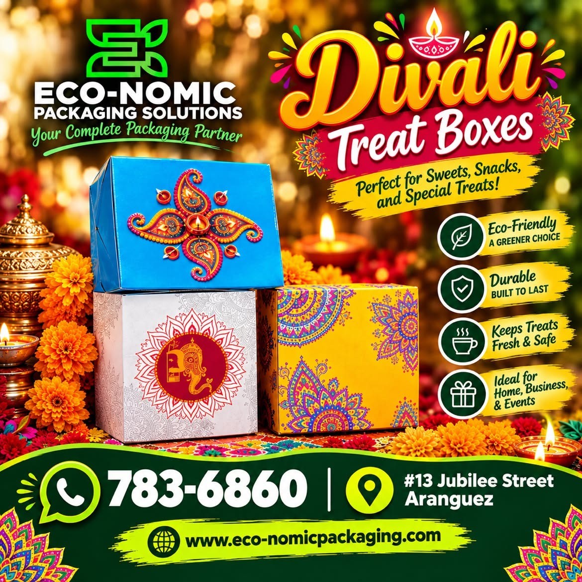 3x4 Divali Treat Boxes (25pk)