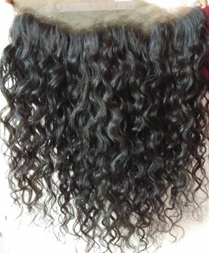 INDIAN CURLY VIRGIN HAIR LACE FRONTAL