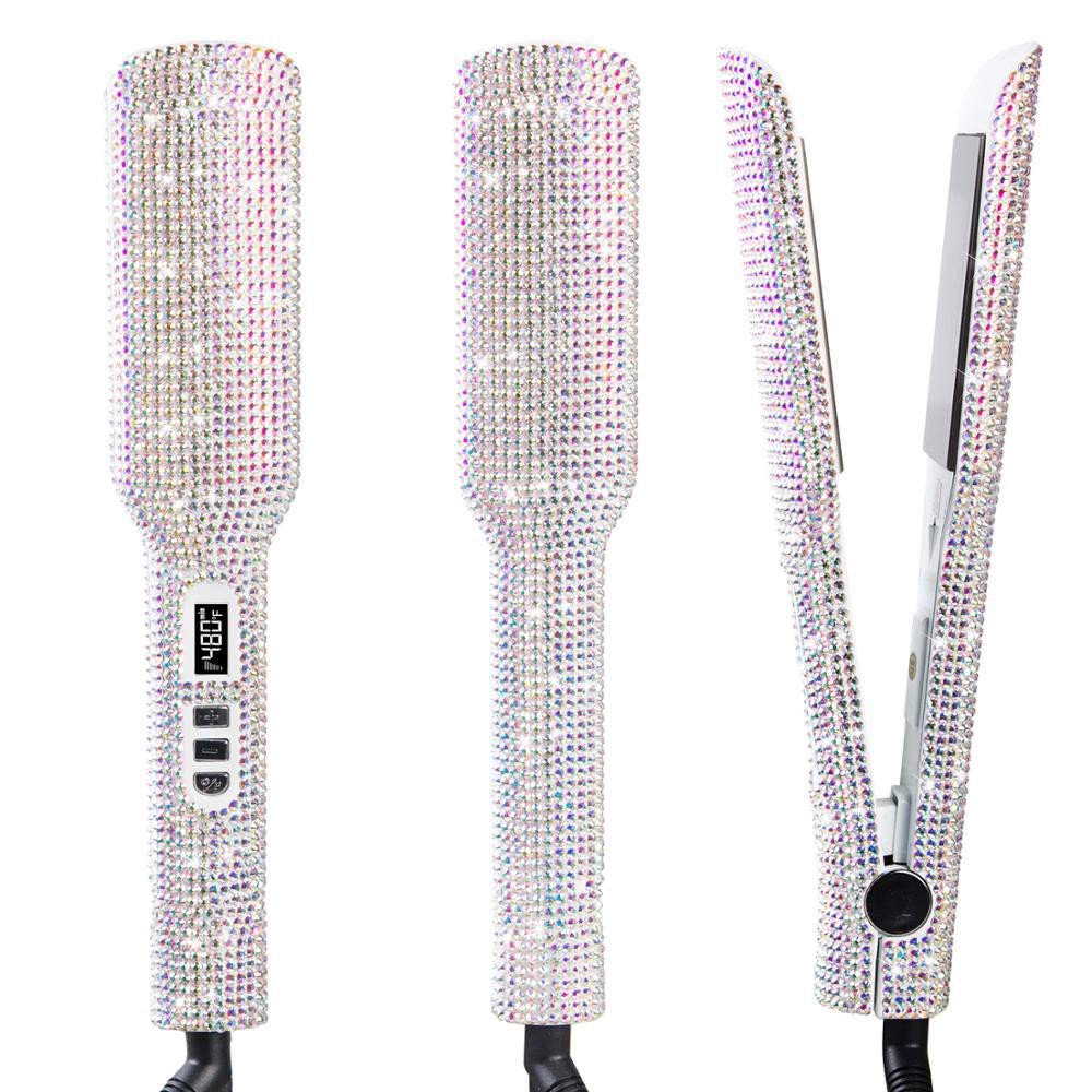 Crystal wide plated straightener