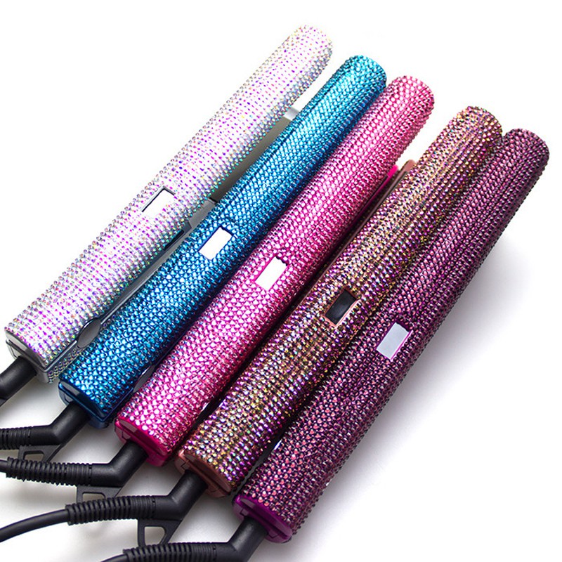 Crystal straightener/ curler