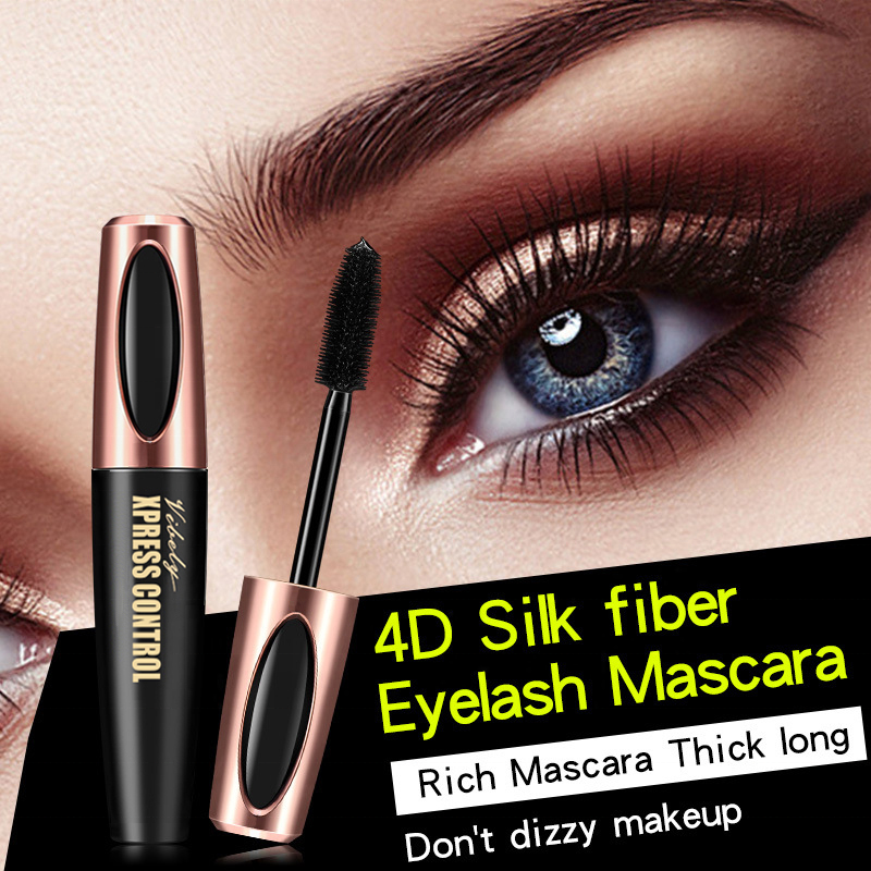 Eyelash Lengthening Quick Drying Long Lasting Waterproof 4D Fiber Black Thick Curling XPRESS CONTROL Mascara