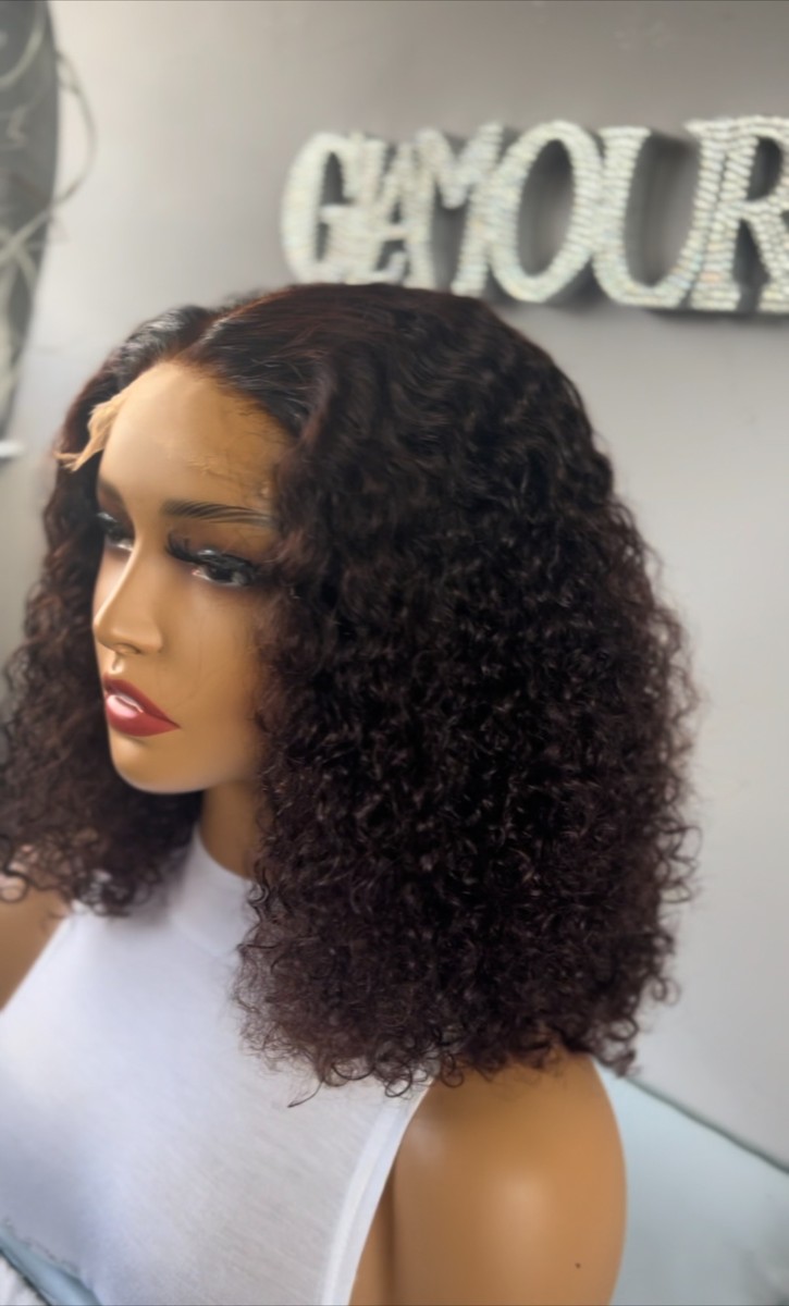 CAMBODIAN KINKY CURLY LACE CLOSURE WIG