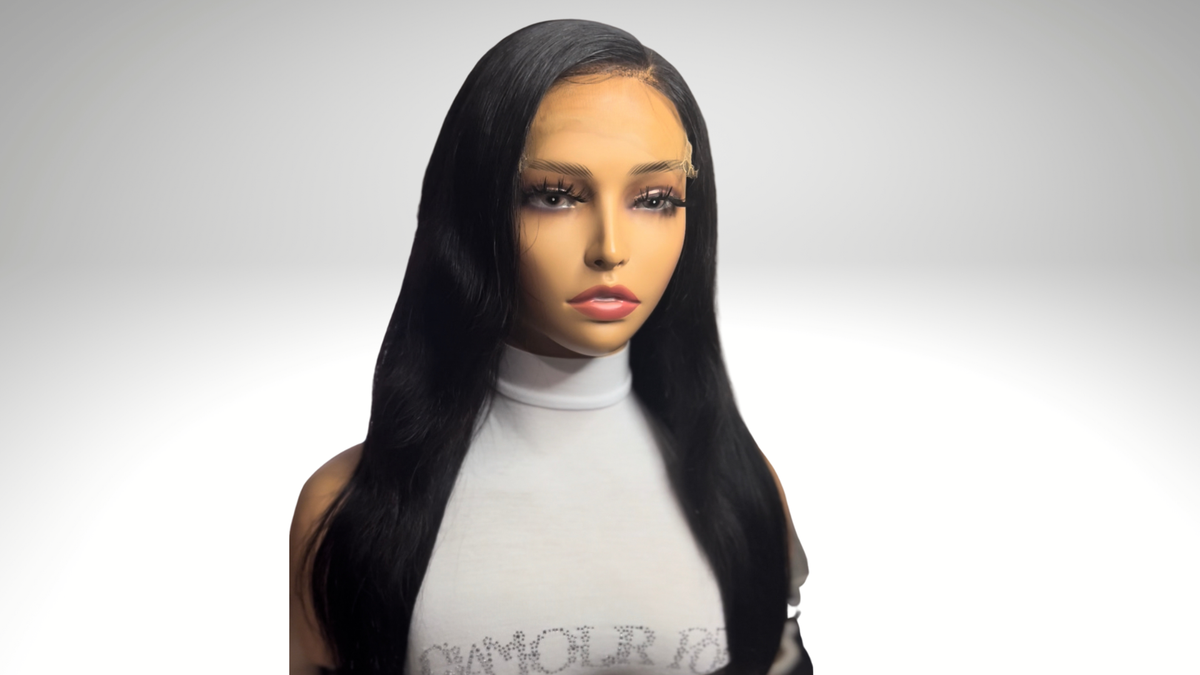 CAMBODIAN NATURAL WAVY CUSTOM CLOSURE WIG