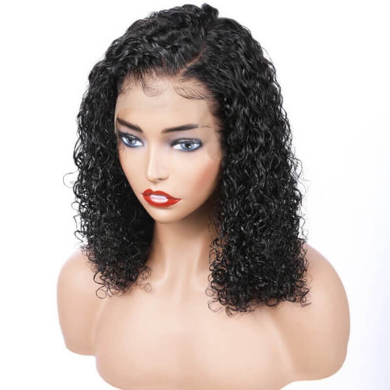 Brazilian Virgin Human Hair Curly Lace Front Wigs
