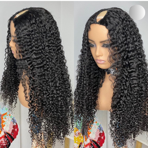 CAMBODIAN KINKY CURLY U PART WIG