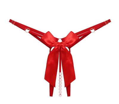 Bow and Pearl Thongs