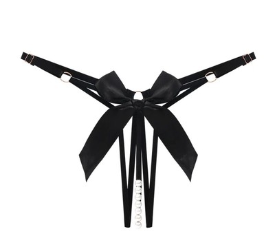 Bow and Pearl Thongs