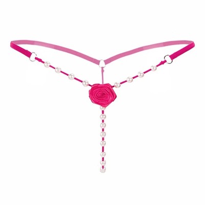 Dainty Rose & Pearl Thongs