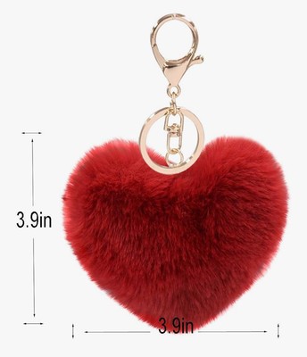 Plush Love Purse Charm Keychain