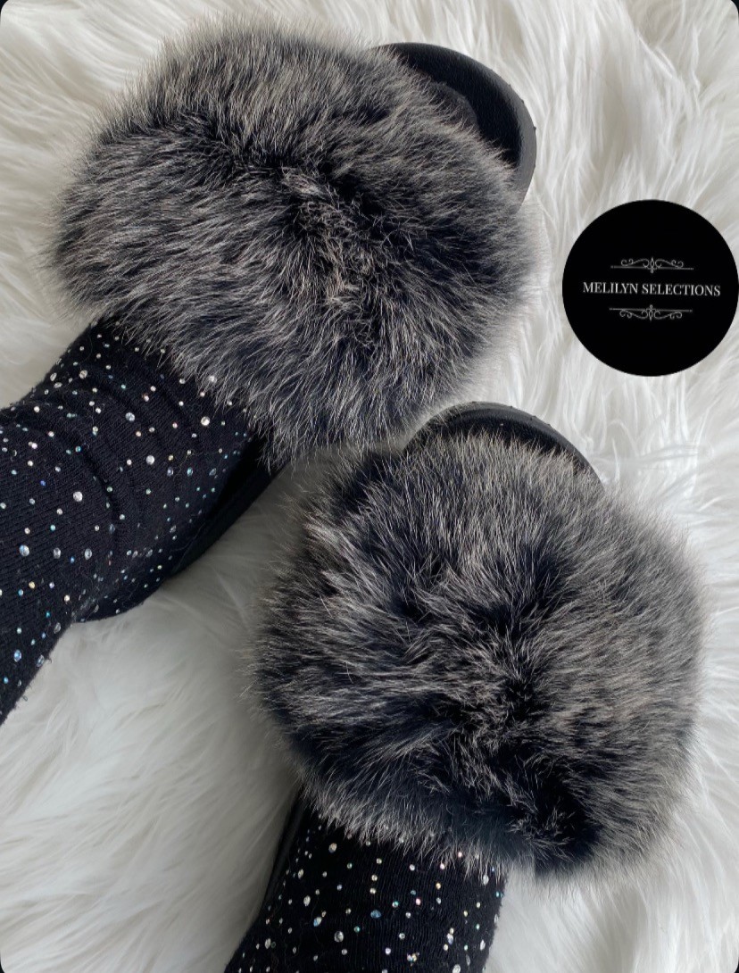 Grey Fur Slides