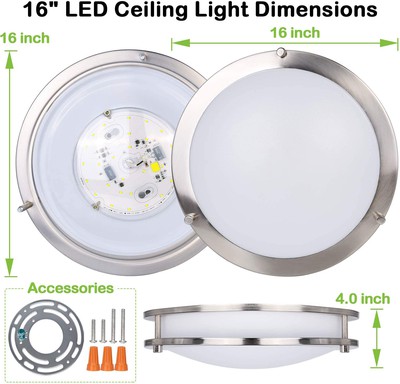 Ecolite® 25W LED Flush Mount Ceiling Light 3CCT