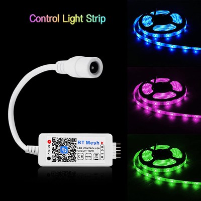 Bluetooth Mesh LED Controller for RGBW Strip Light,
