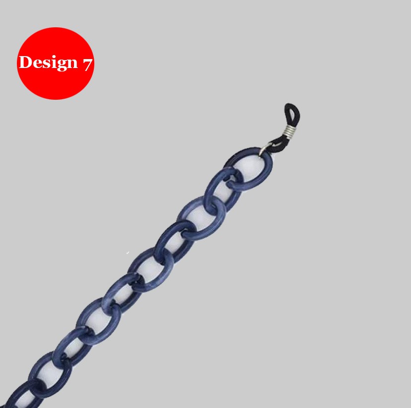 Simple acrylic mask & glasses chain. 1 free 3 layer  filtered cloth  mask with purchase .