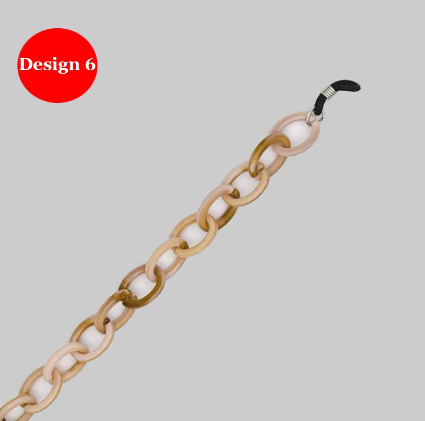 Simple acrylic mask & glasses chain. 1 free 3 layer  filtered cloth  mask with purchase .