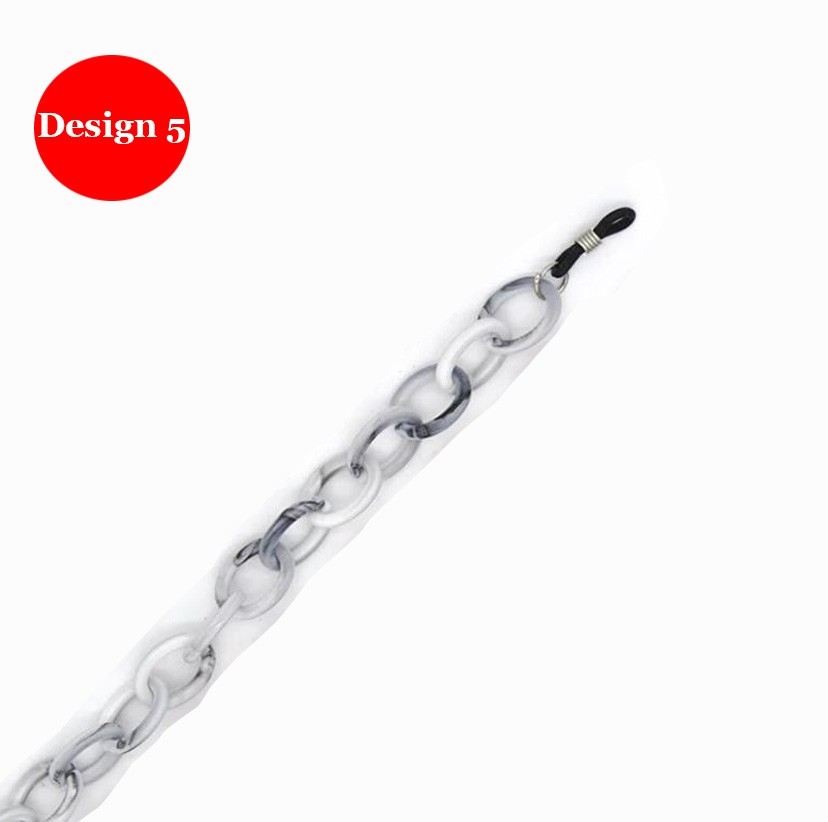 Simple acrylic mask & glasses chain. 1 free 3 layer  filtered cloth  mask with purchase .