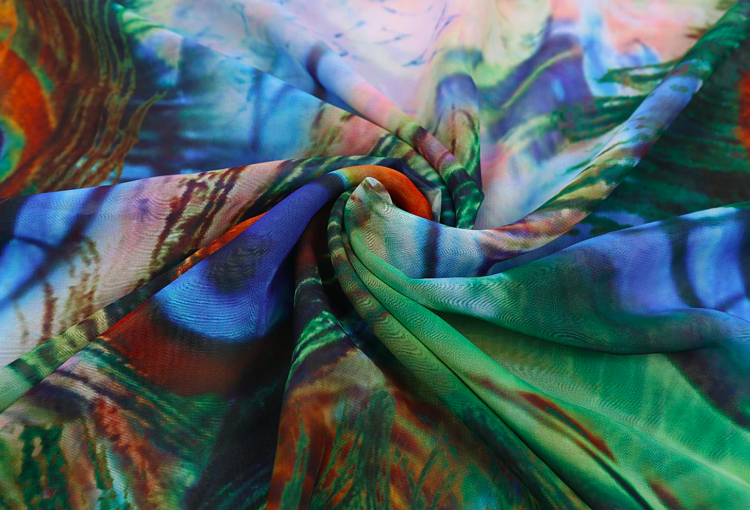 SOLD OUT !#SW939 Peacock Feather Chiffon Gown Beach Wear Dress Bikini Cover Up