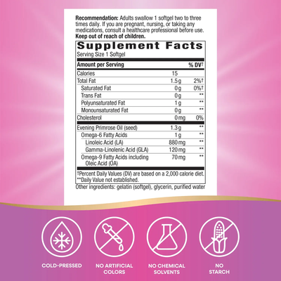 Evening Primrose 60 softgels Nature's Way