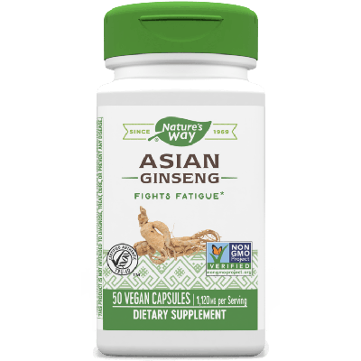 Asian Ginseng 100 veg caps Nature's Way