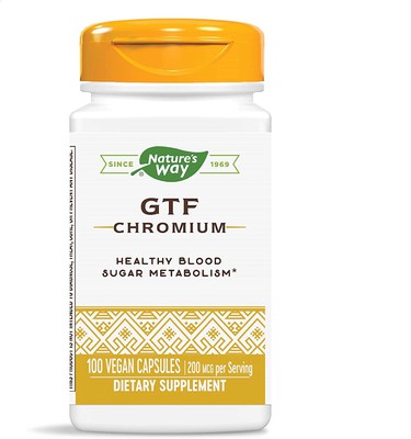 GTF Chromium 100 veg caps Nature's Way