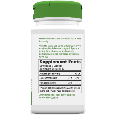 Fenugreek Seed 100 veg caps Nature's Way