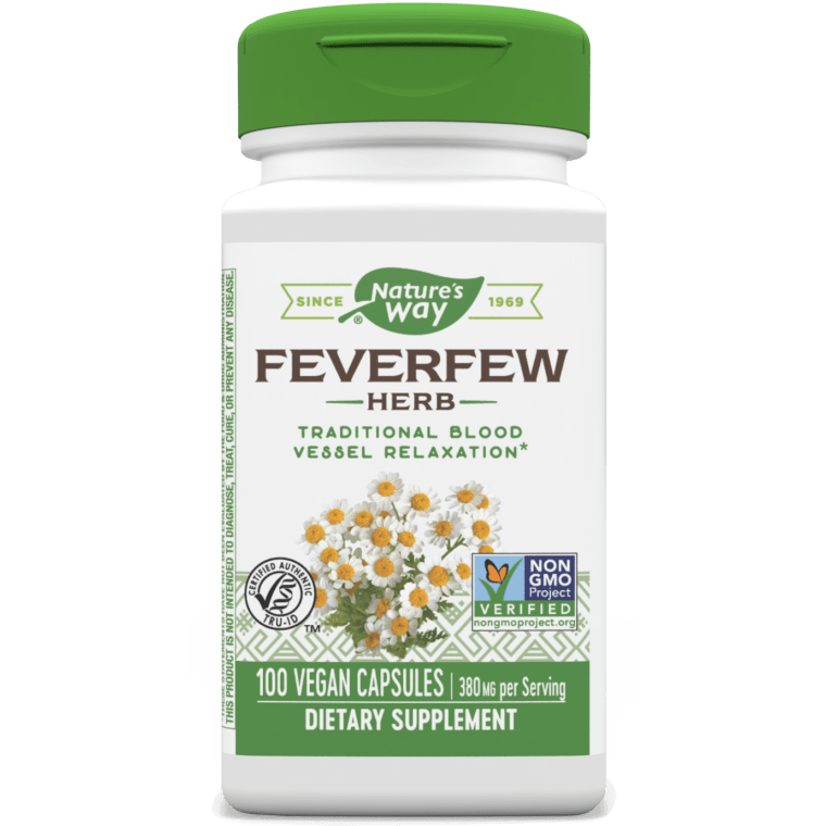Feverfew Herb 100 veg caps Nature's Way